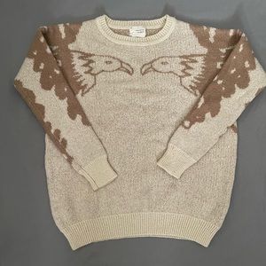 Urban Outfitters Coincidence Chance Eagle Fuzzy Sweater